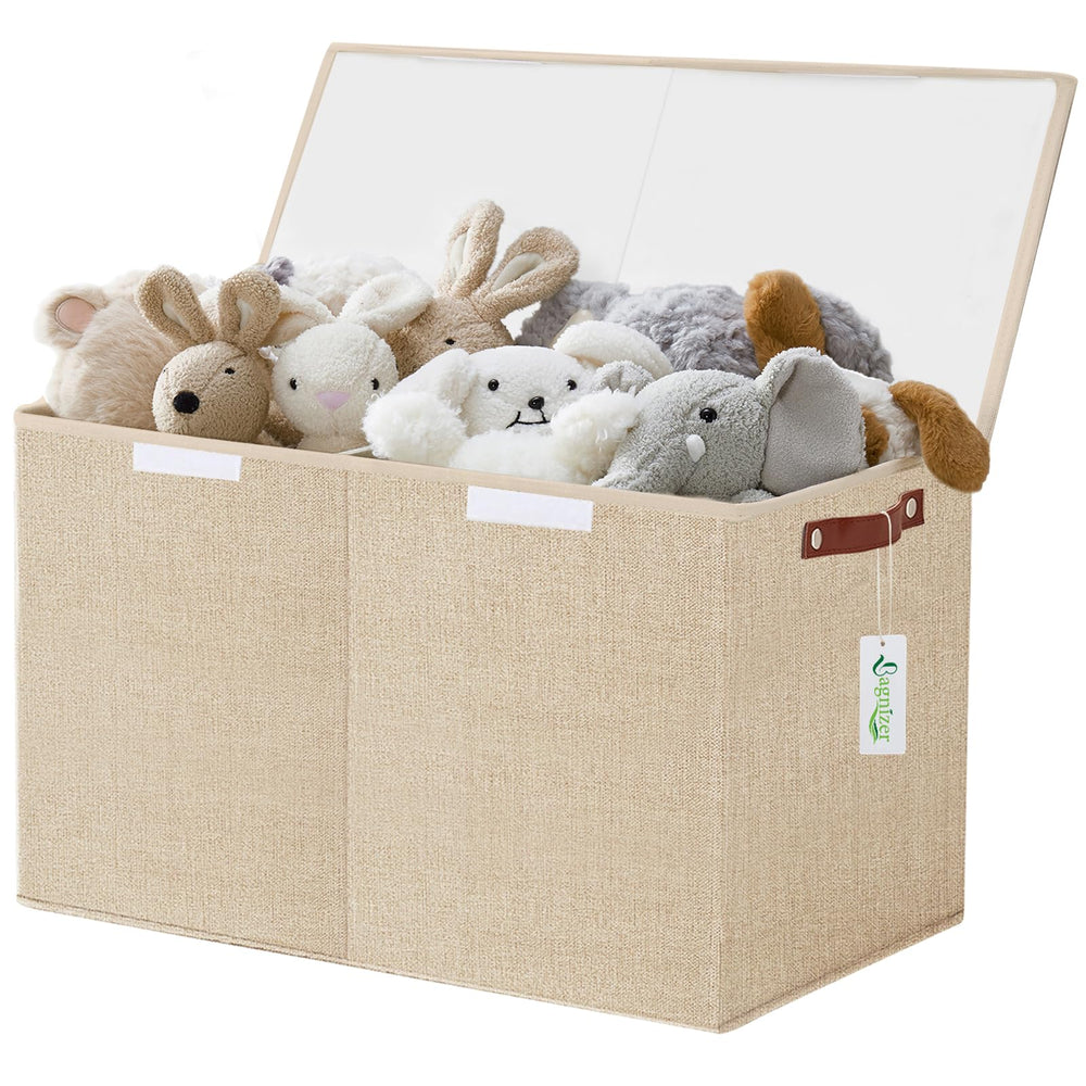 Bagnizer 83-liter capacity toy bin keeps play areas tidy