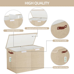 Bagnizer detachable dust cover keeps contents tidy and protected