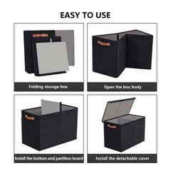 Bagnizer large toy storage box divider creates two compartments for organized toys.