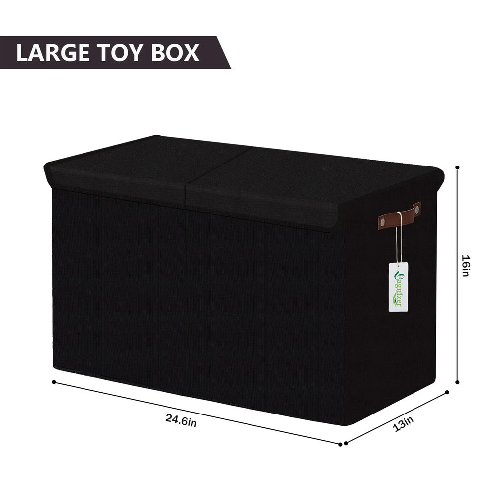 Bagnizer large toy storage box folded saves space when not in use.