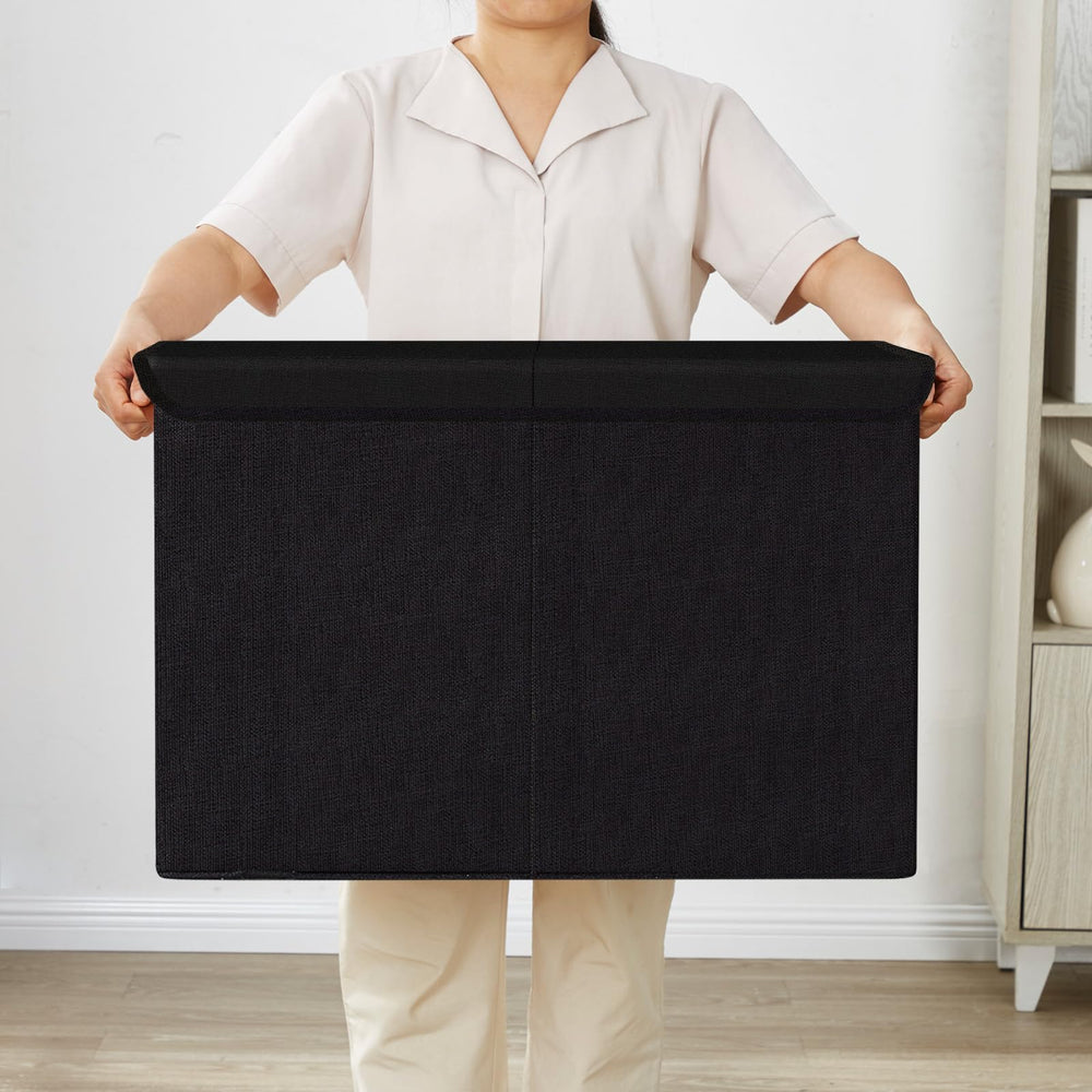 Bagnizer large toy storage box in a closet for tidy reach.
