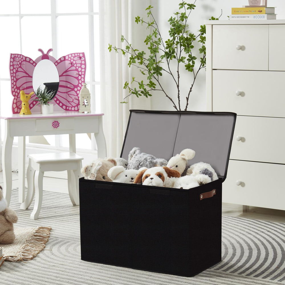 Bagnizer large toy storage box in a kids playroom demonstrates space savings.