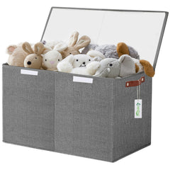 Bagnizer large toy storage box front view showcases spacious 83-liter capacity for toy organization.