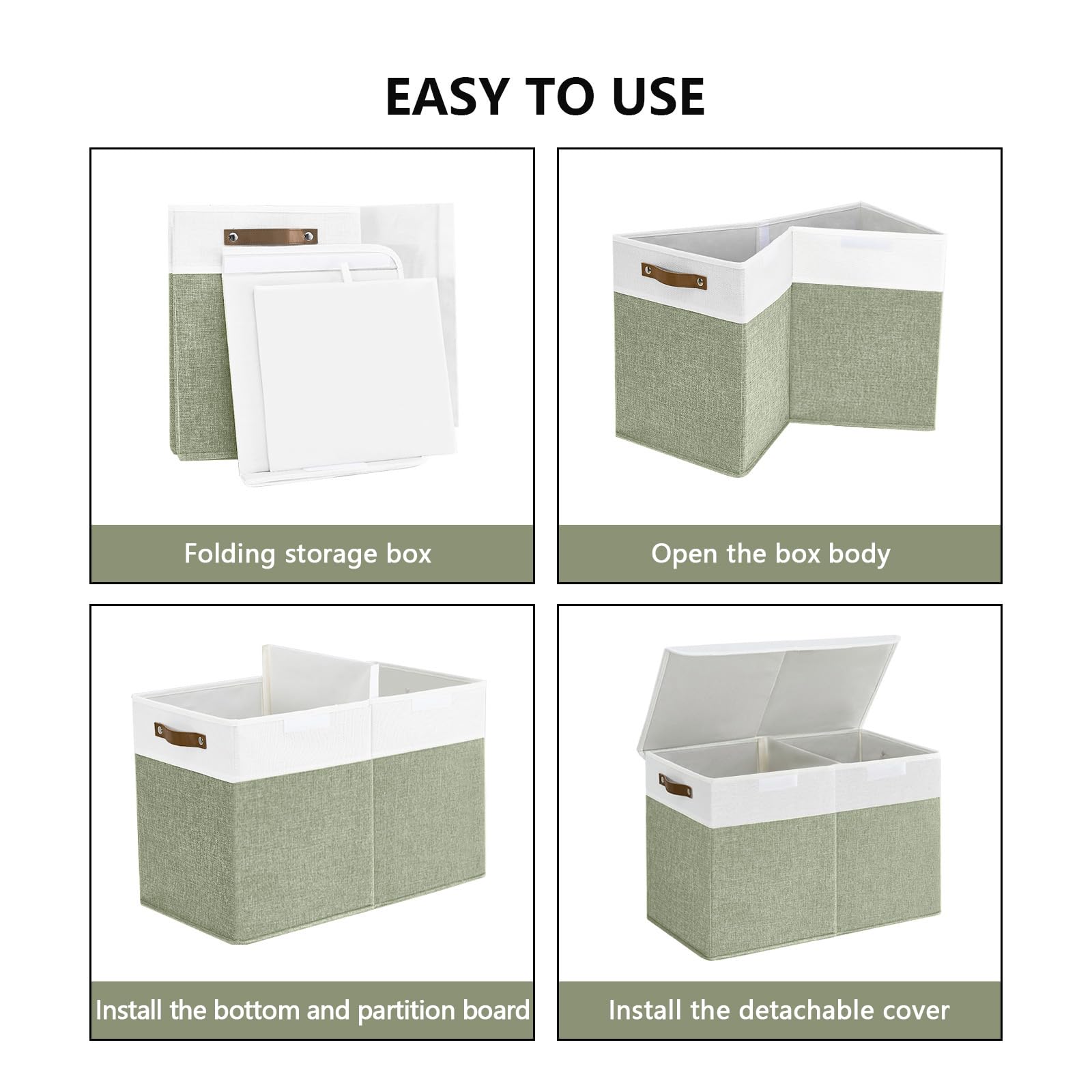 Bagnizer large toy storage box with lid keeps dust out while keeping essentials accessible
