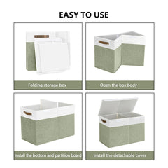 Bagnizer large toy storage box with lid keeps dust out while keeping essentials accessible
