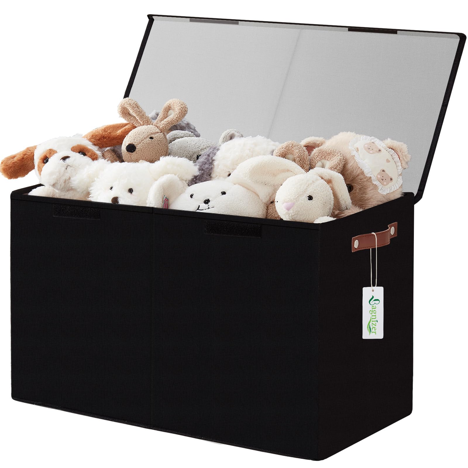Bagnizer large toy storage box with lids keeps toys dust-free and organized.