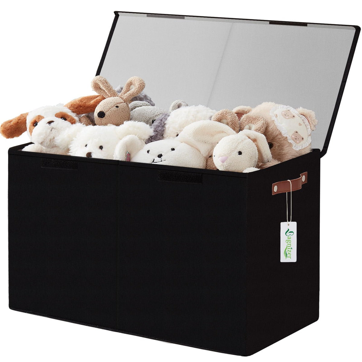 Bagnizer large toy storage box with lids keeps toys dust-free and organized.