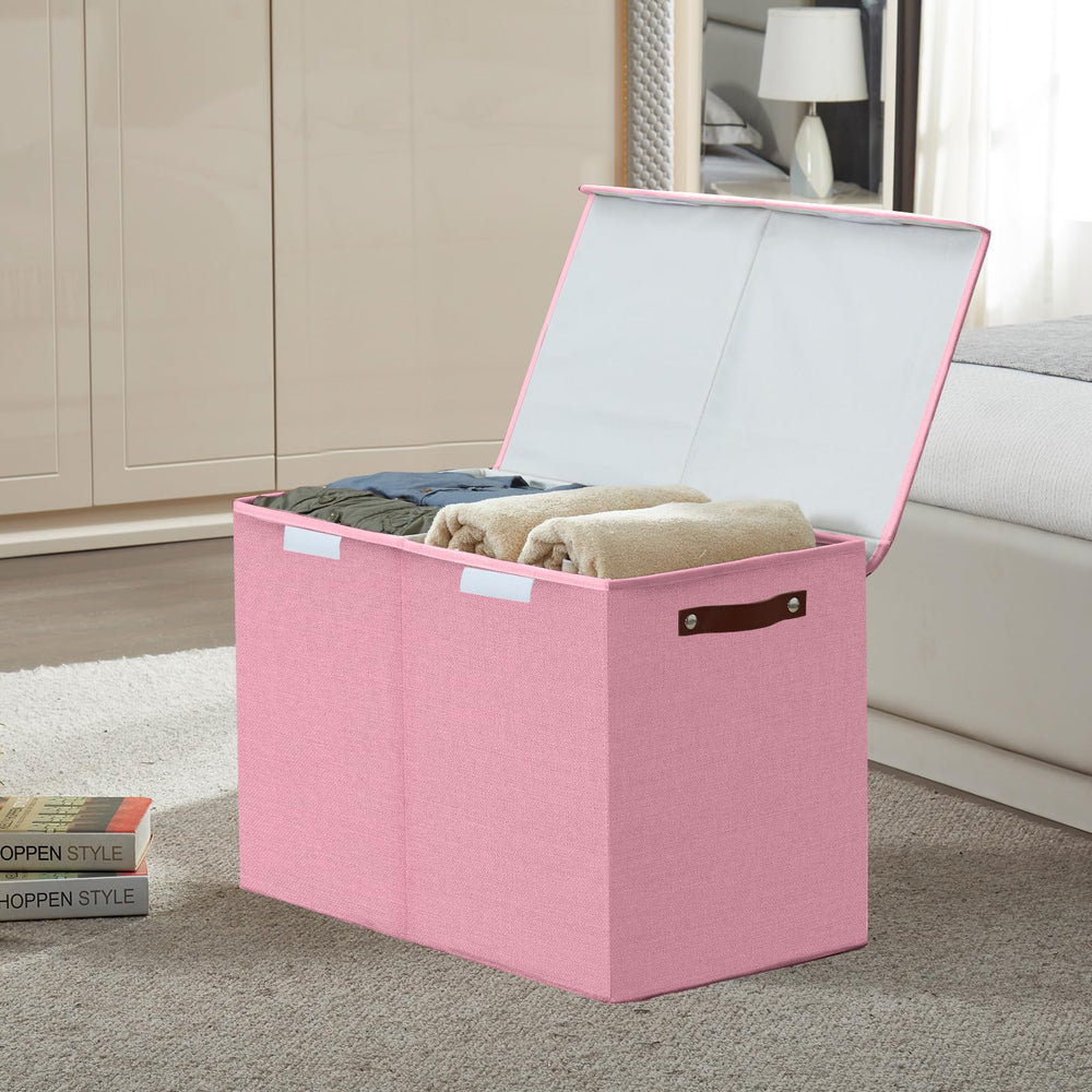 Bagnizer multi-purpose storage box ideal for blankets, books, and toys.