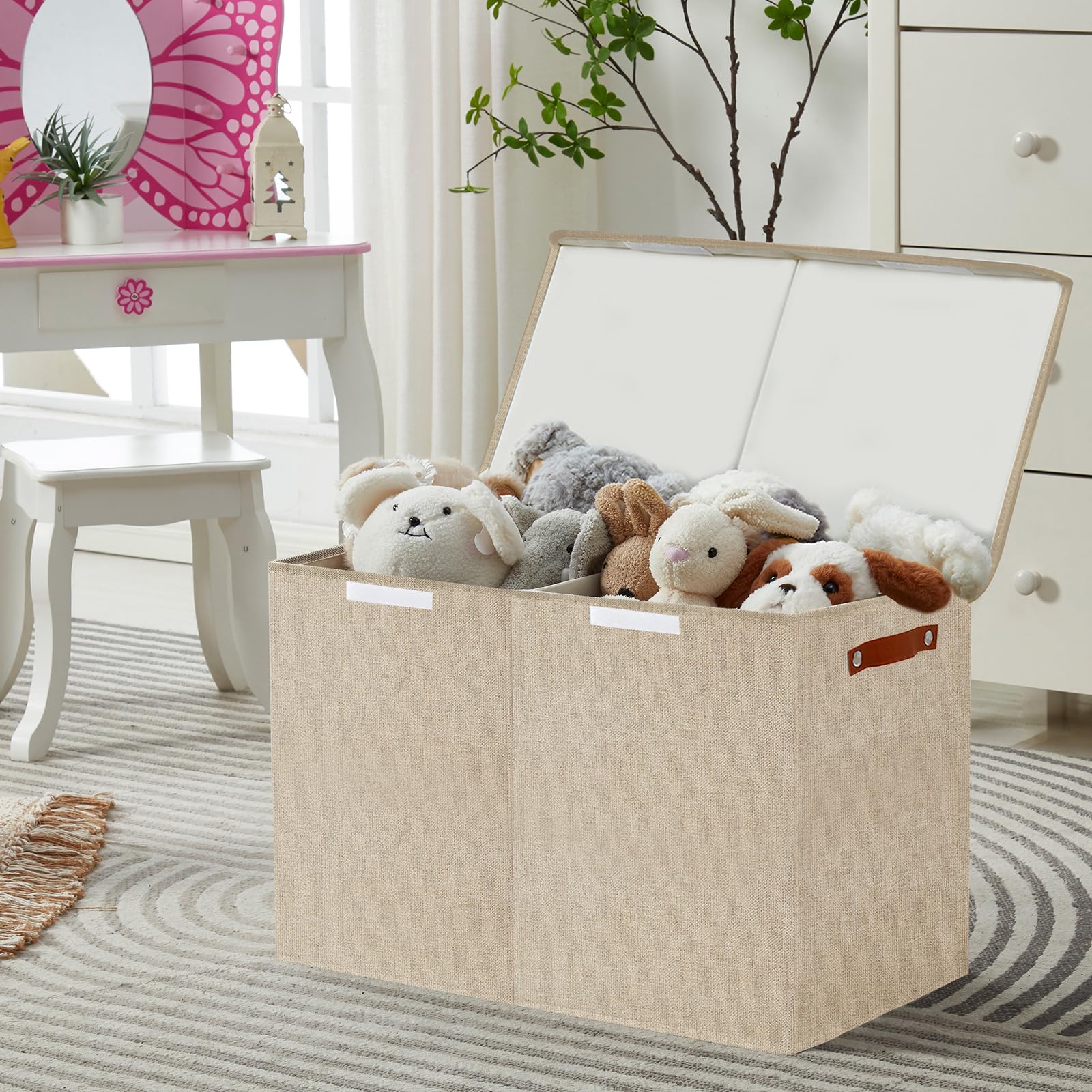 Bagnizer natural linen fabric construction blends durability with style