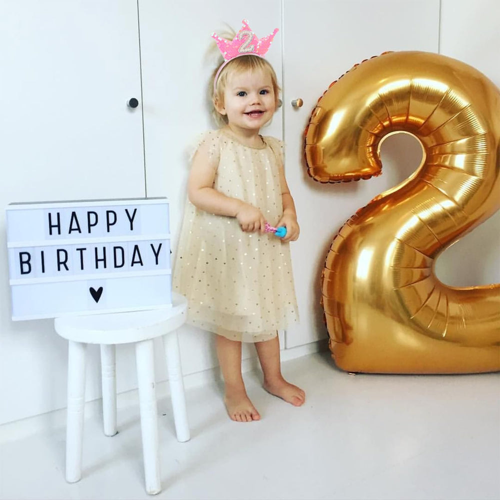 BAHABY two-year-old girl headband with secure fit and comfort