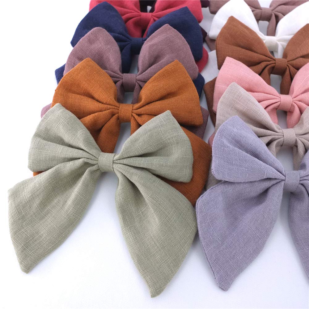 Bailey Original Linen Bow Clip natural neutral shade for any look