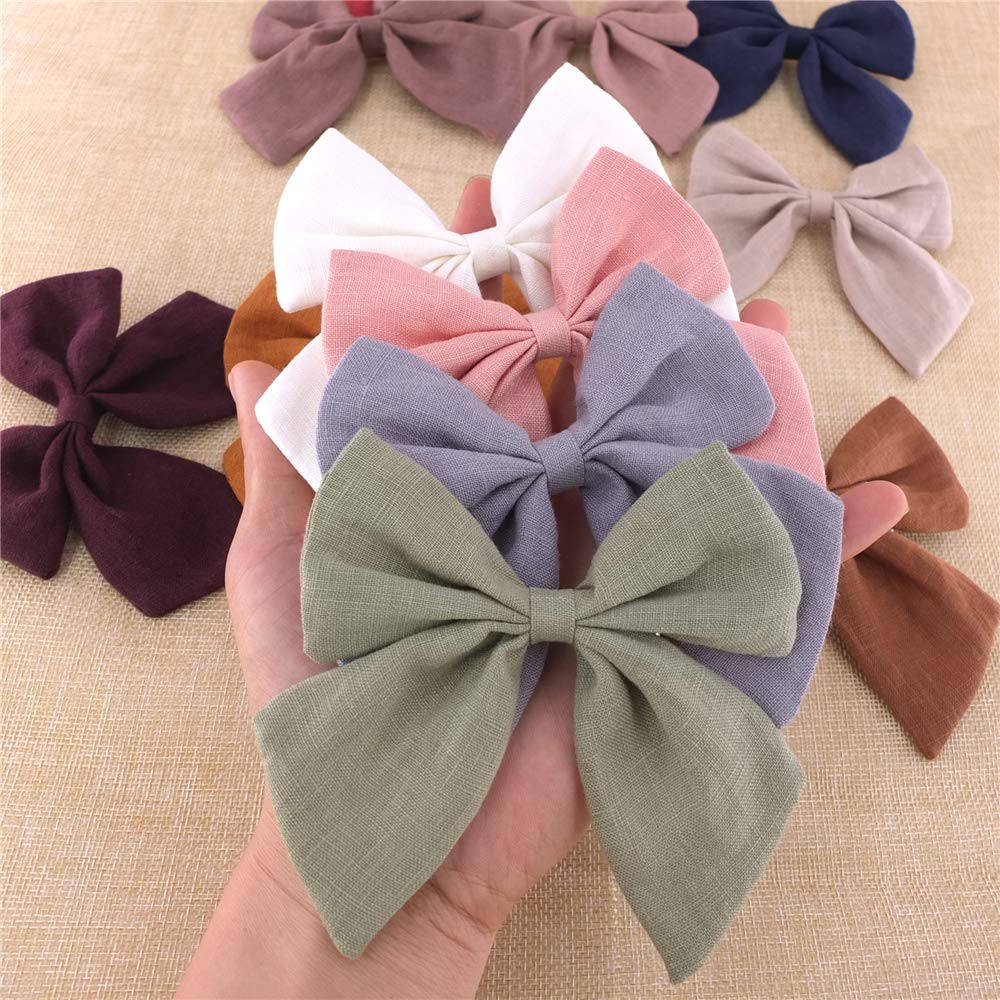 Bailey Original Linen Bow Clip silver adds elegance for special occasions