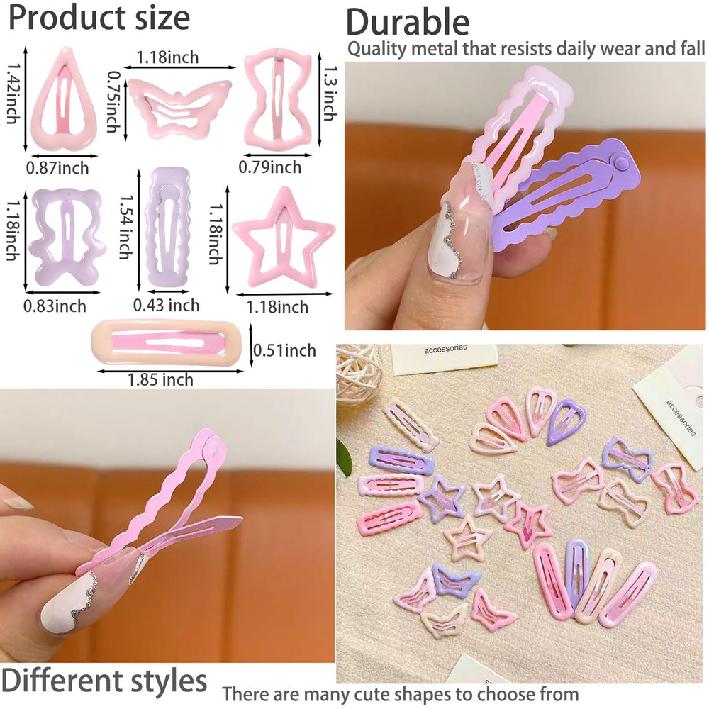 BAISEN bow clips complement outfits with soft colors and gentle accents