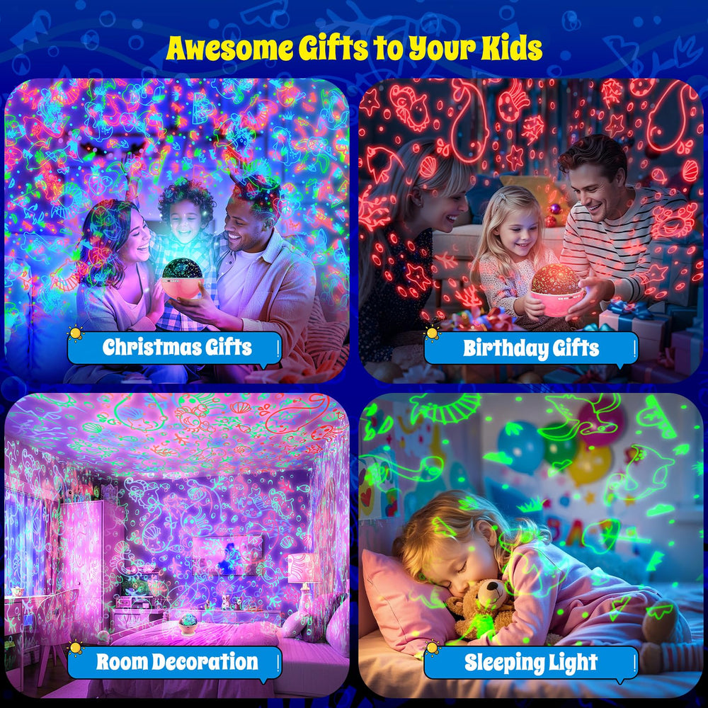 BAISIQILB Kids Star Night Light bedroom ambience for kids
