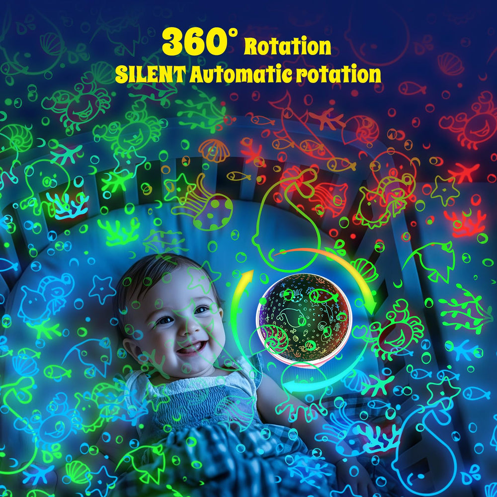 BAISIQILB Kids Star Night Light lullabies playback for calming wind‑down