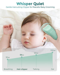 Baistom Baby Hair Clippers kit included image highlighting 6 guide combs and accessories for versatile cuts