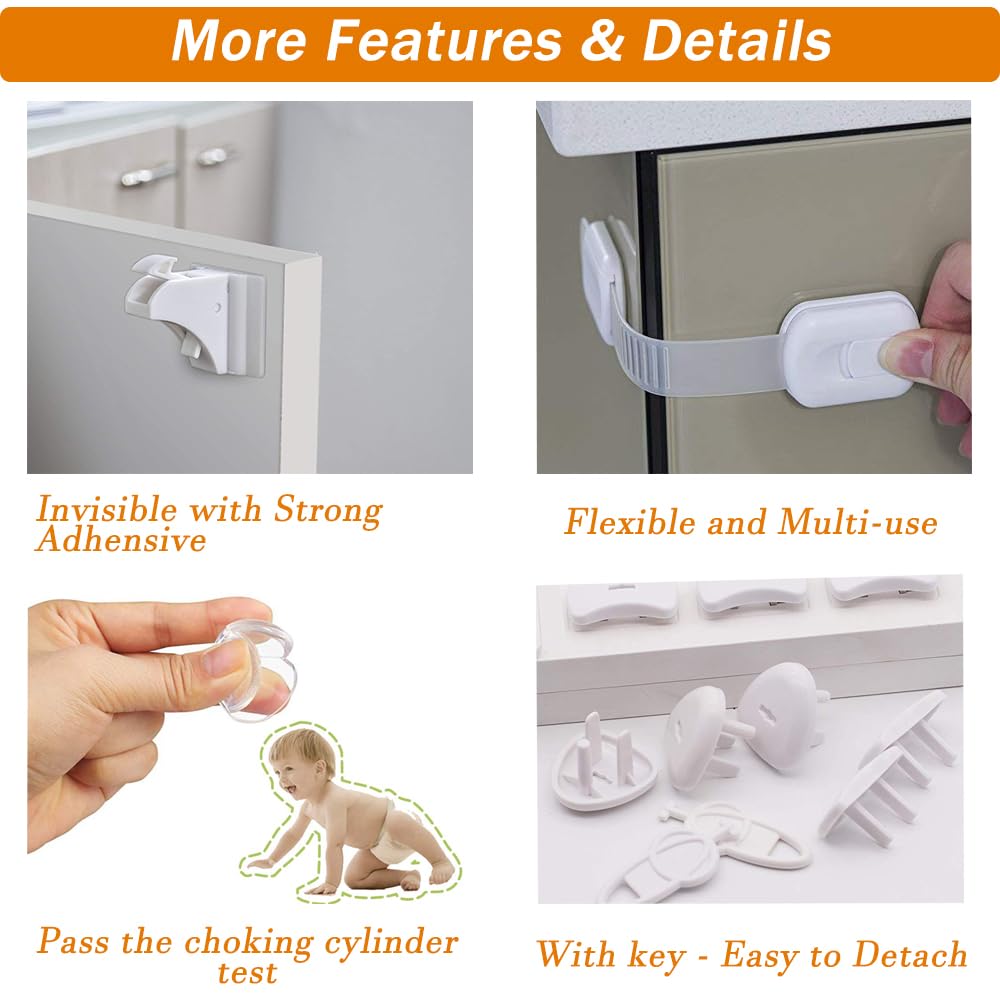 Baitiny Baby Proof Kit in-use demonstrates practical home safety setup.