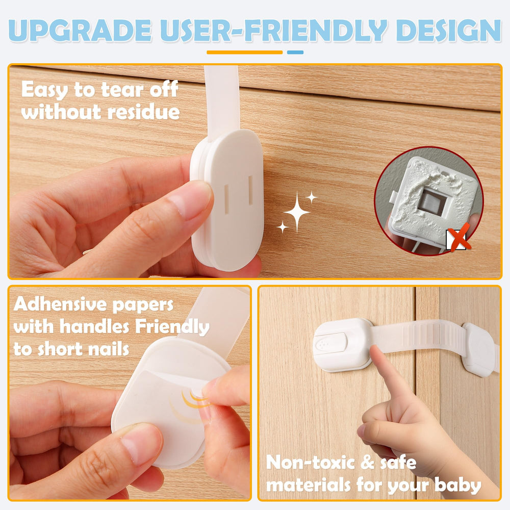 Baitiny peel-and-stick installation close-up highlighting strong adhesive