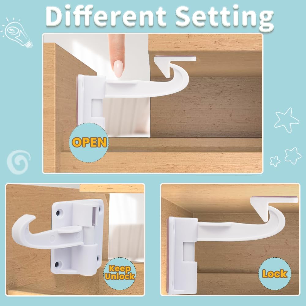 Baitiny unlock lever design offers easy adult access.