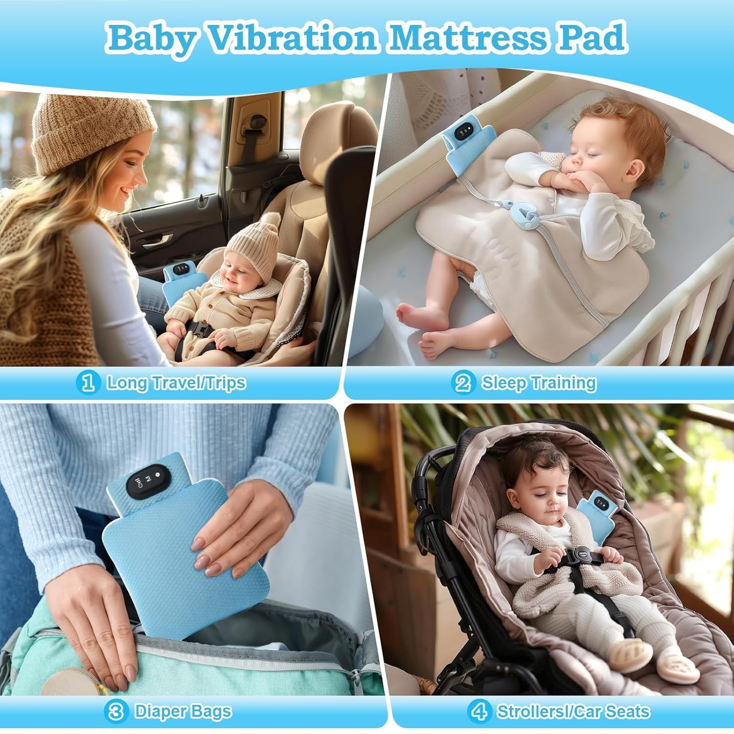 Bakeling Baby Vibrating Soother 3 modes offer customizable soothing for individual needs.