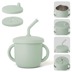 Bakpoco 4-in-1 cup inner-wall close-up shows odor-resistant stainless steel for easy cleaning.