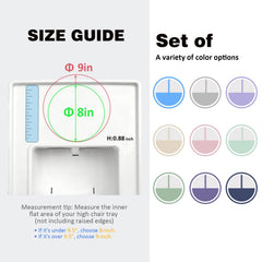 Bakpoco baby plate divided 9-inch layout promotes balanced portions