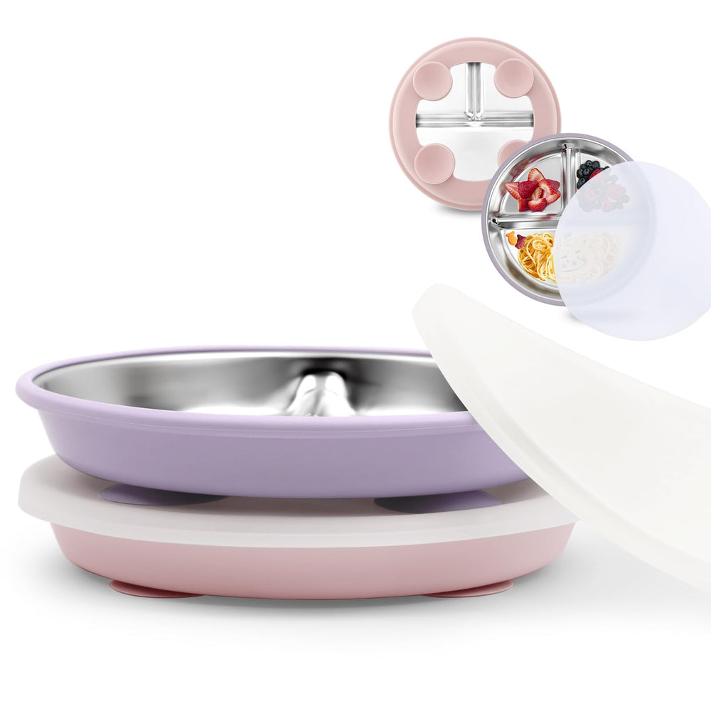 Bakpoco deeper-9inch-divided-plate with extra space for growing appetites and balanced meals.