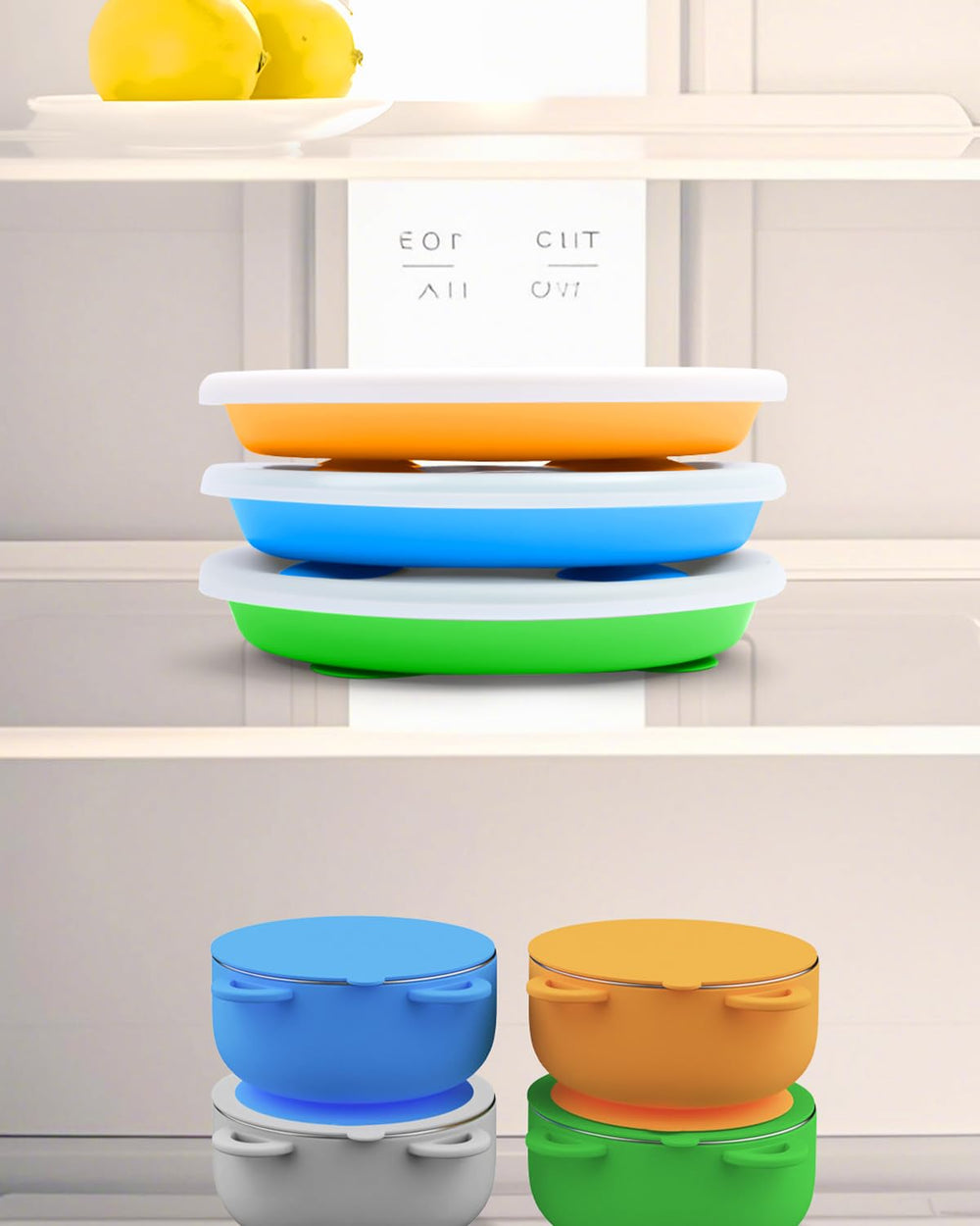 Bakpoco dishwasher-safe plate simplifies cleanup after meals for busy families.