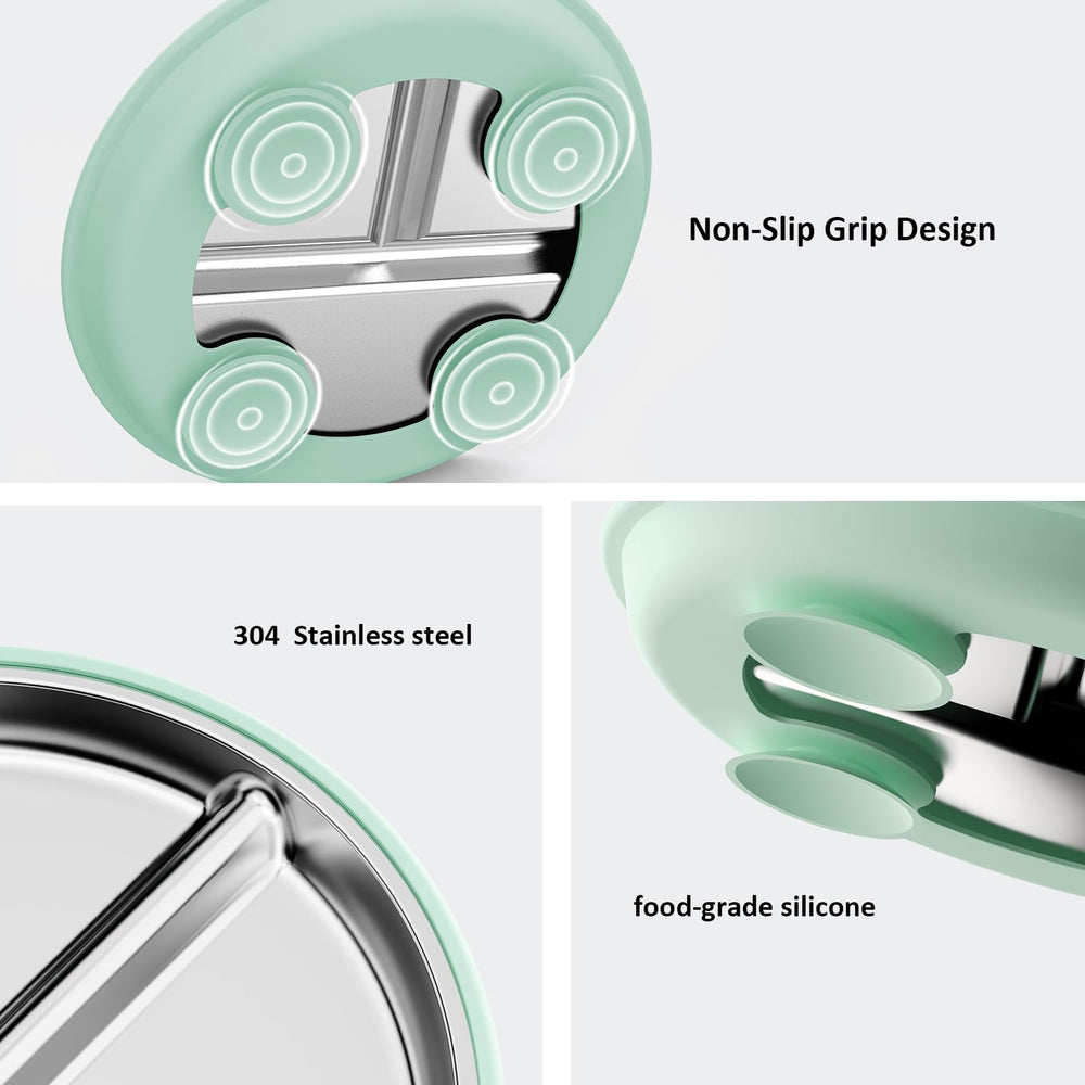 Bakpoco divided compartments promote balanced meals and reduce plate waste
