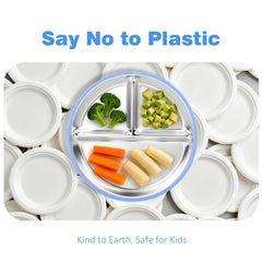 Bakpoco non-slip suction cups secure plate to highchair trays reducing spills