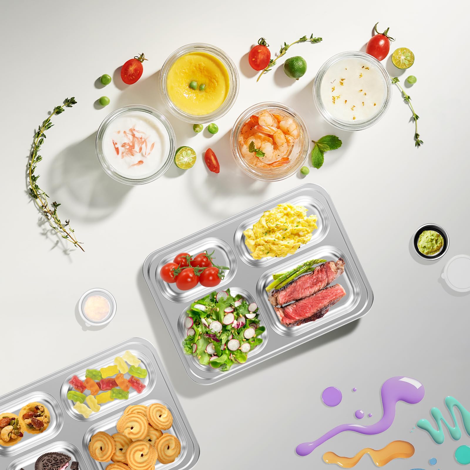 Bakpoco portable kids plate suitable for home, school, and travel.