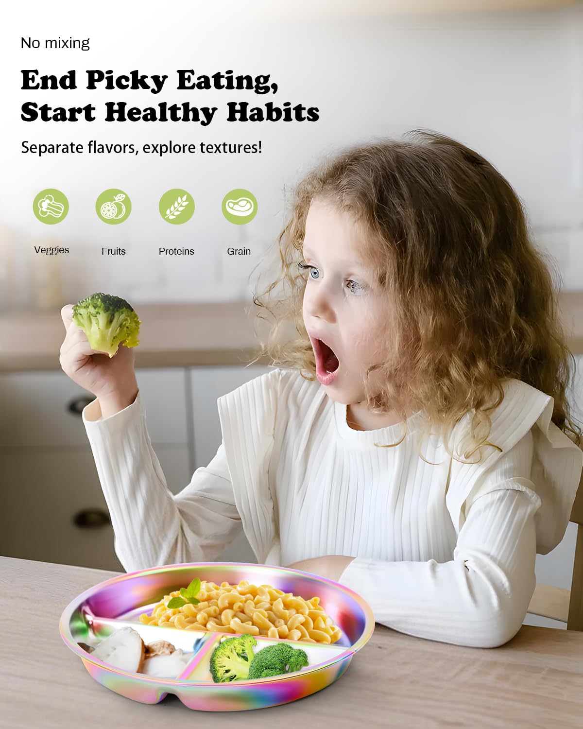Bakpoco raised-edges reduce spills during meal time
