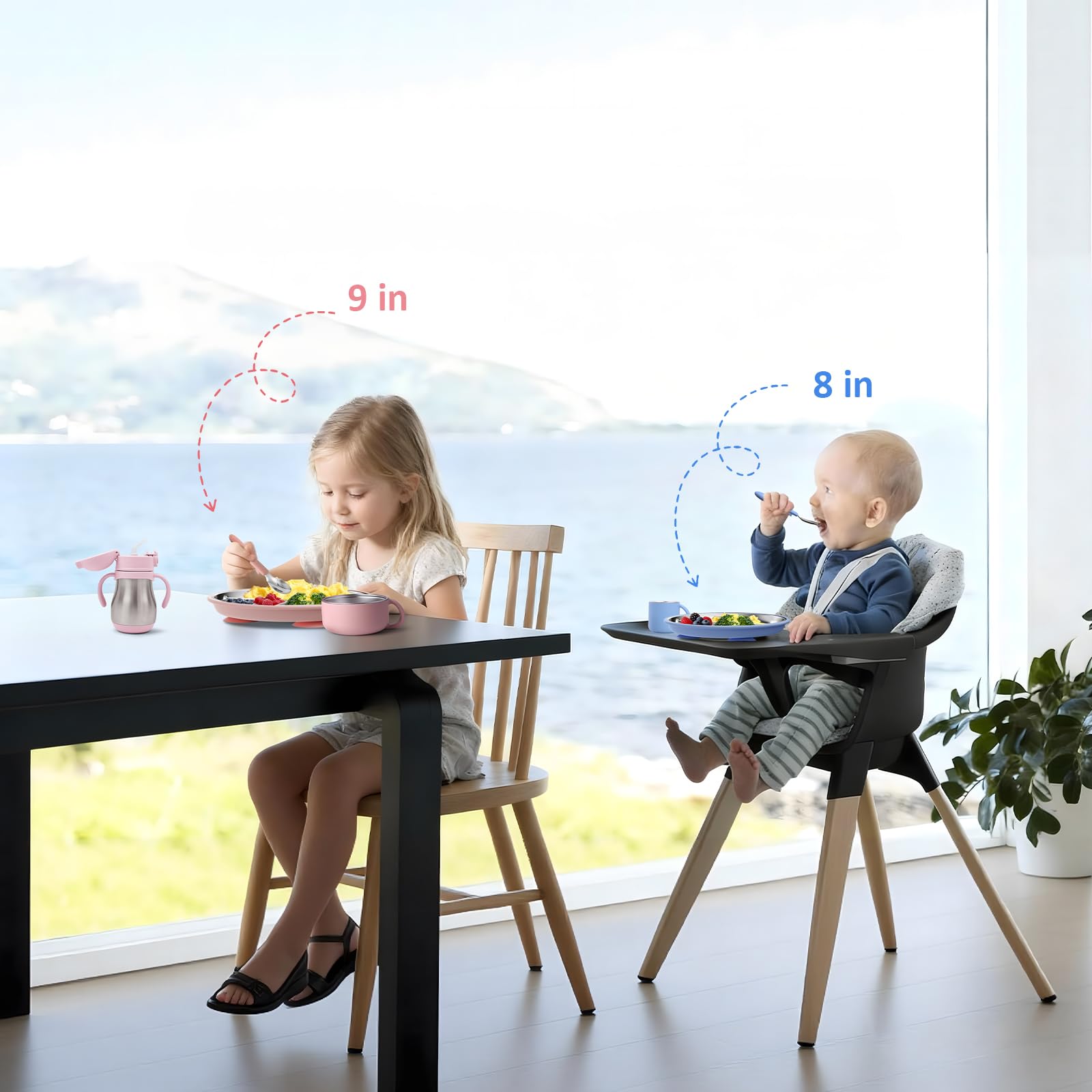 Bakpoco BPA-free and lead-free materials provide safe, non-toxic dinnerware
