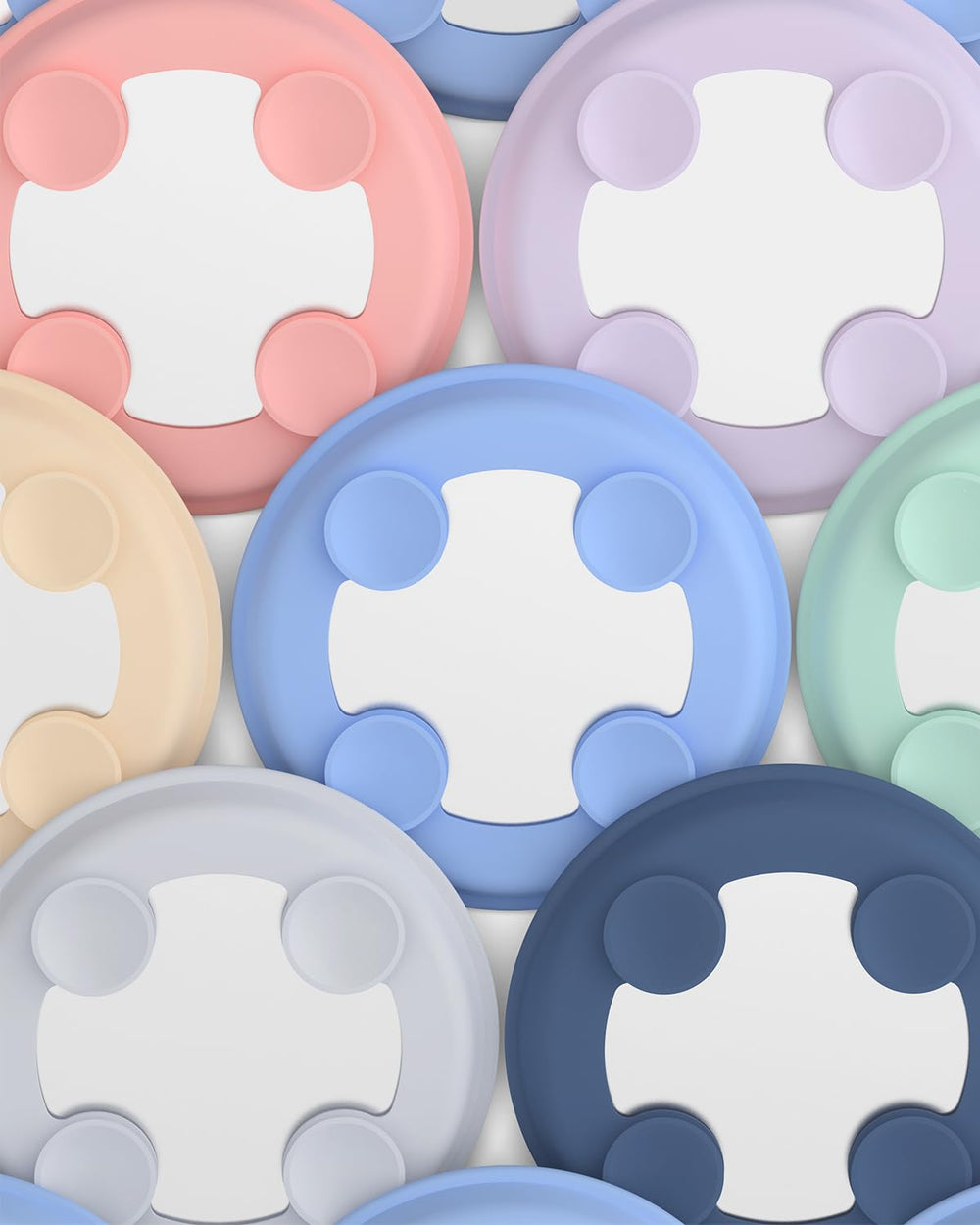 Bakpoco sage blue gray blush color option adds kid-friendly style