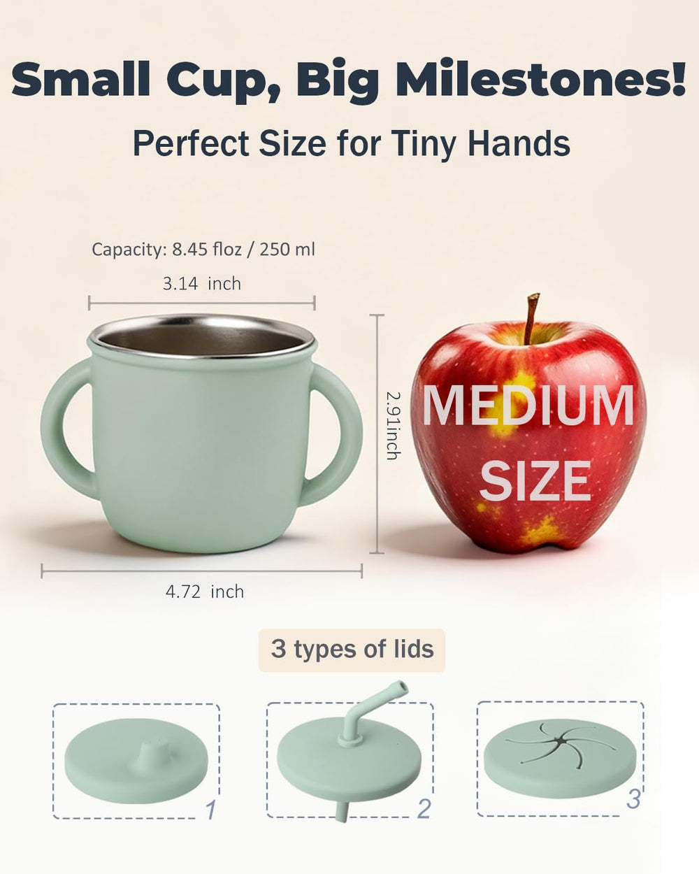Bakpoco sage color coordinates with feeding sets for a cohesive table look.