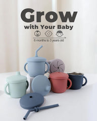 Bakpoco silicone outer shell in sage demonstrates soft-touch surface ideal for tiny hands.