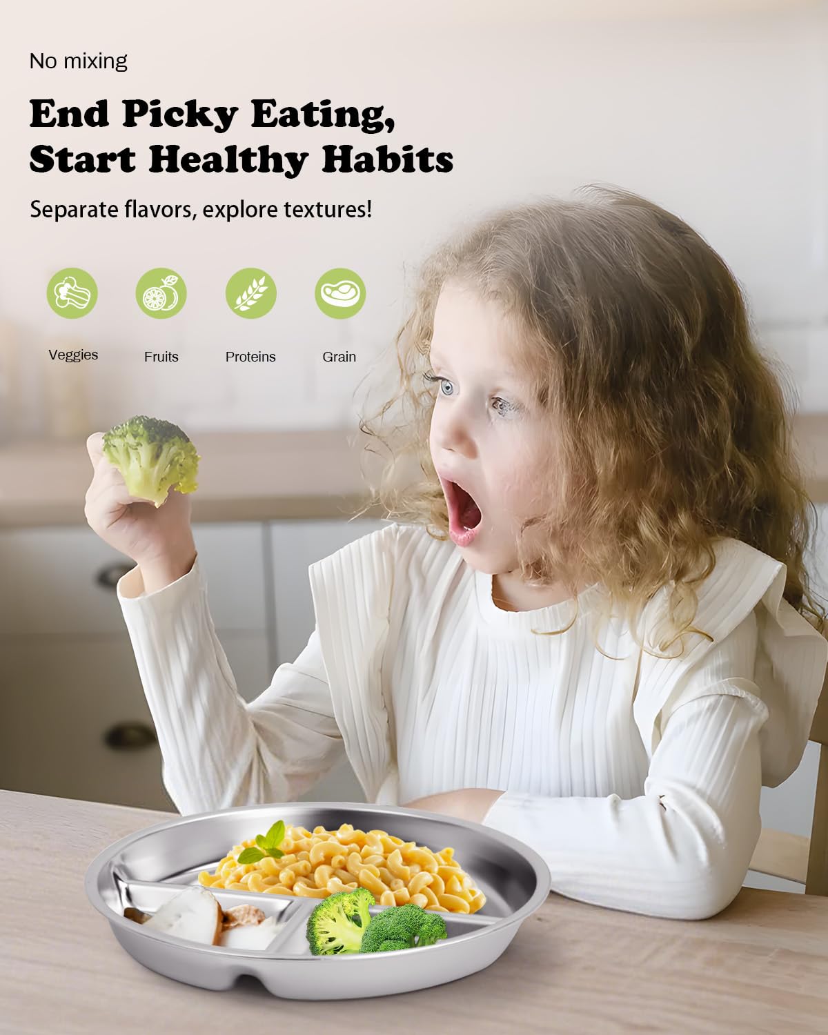 Bakpoco plates designed for toddlers and growing appetites.