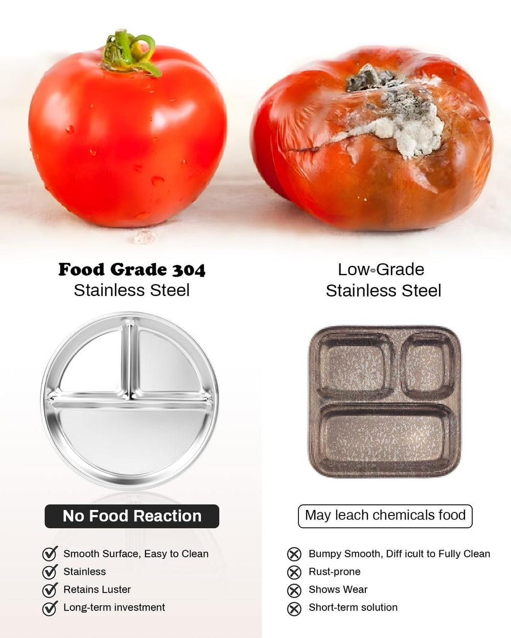 Bakpoco deepened 9-inch plate supports bigger appetites with portion control