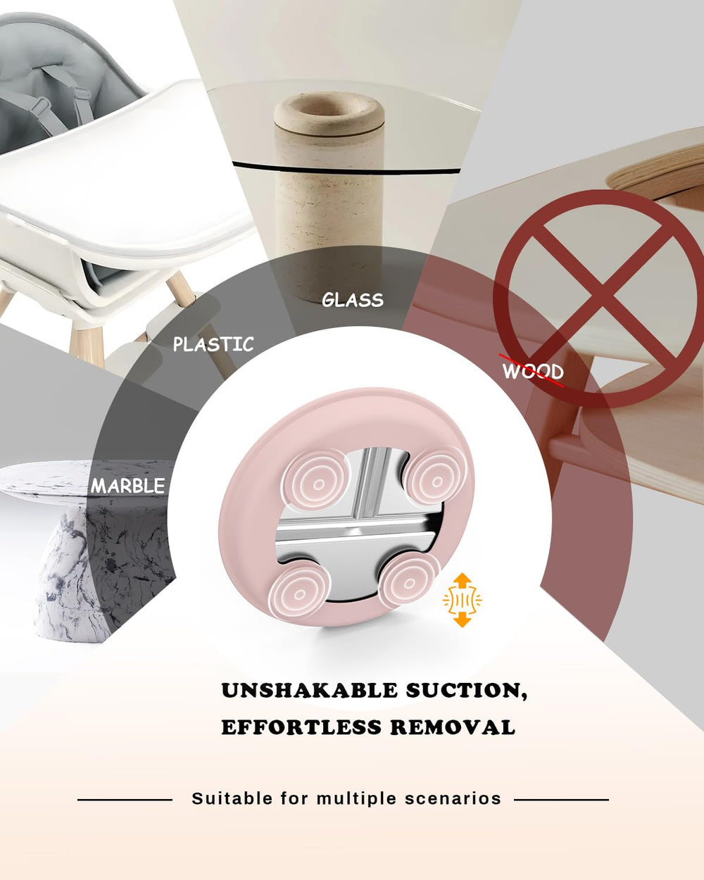 Bakpoco stainless-steel plates offer easy cleaning and no embedded odors.
