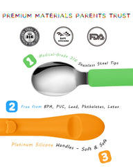 Bakpoco 316 stainless steel forks and spoons for durable meals