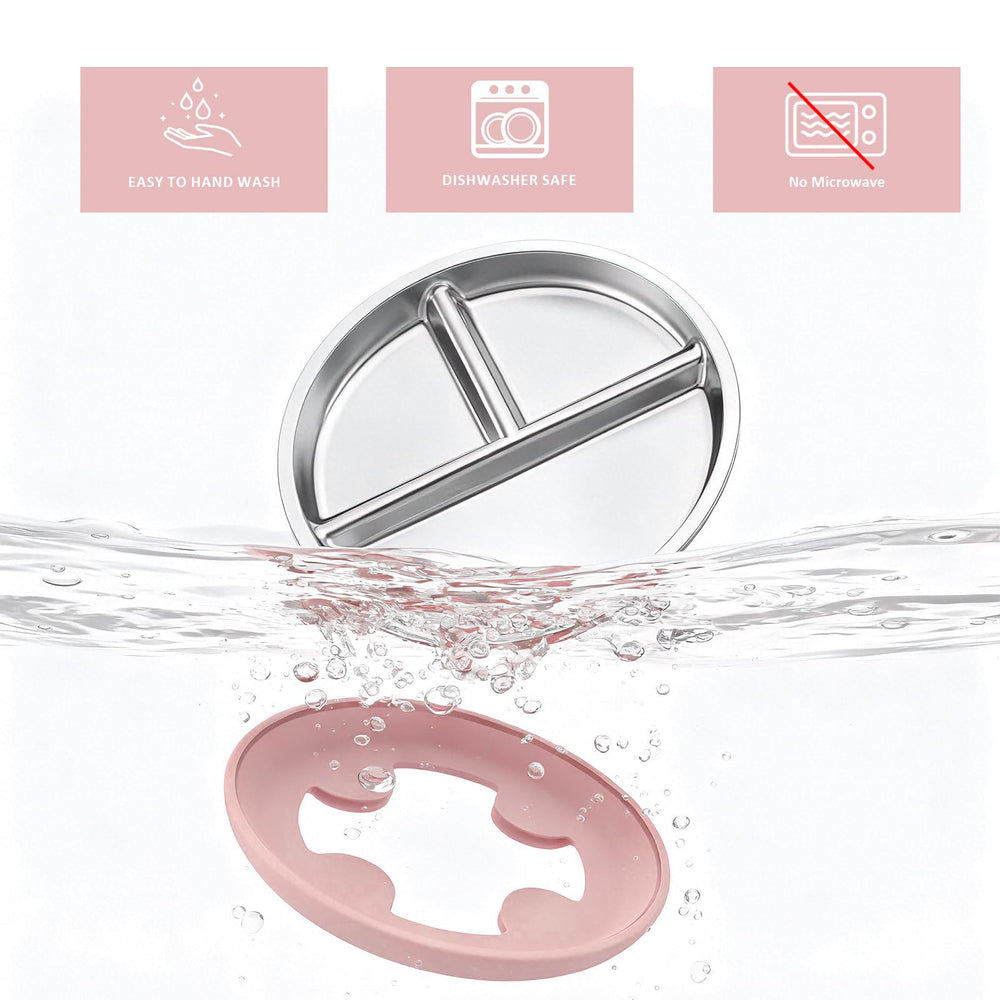 Bakpoco triple-divided tray supports balanced meals and easy portioning for kids