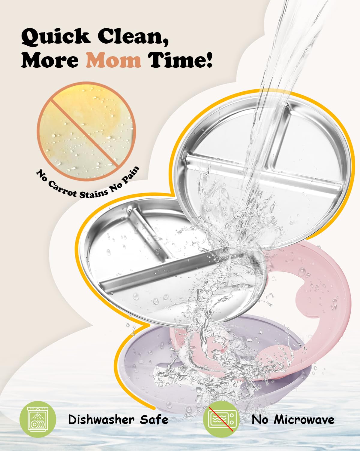 Bakpoco unbreakable-toddler-plate enduring drops and active play.
