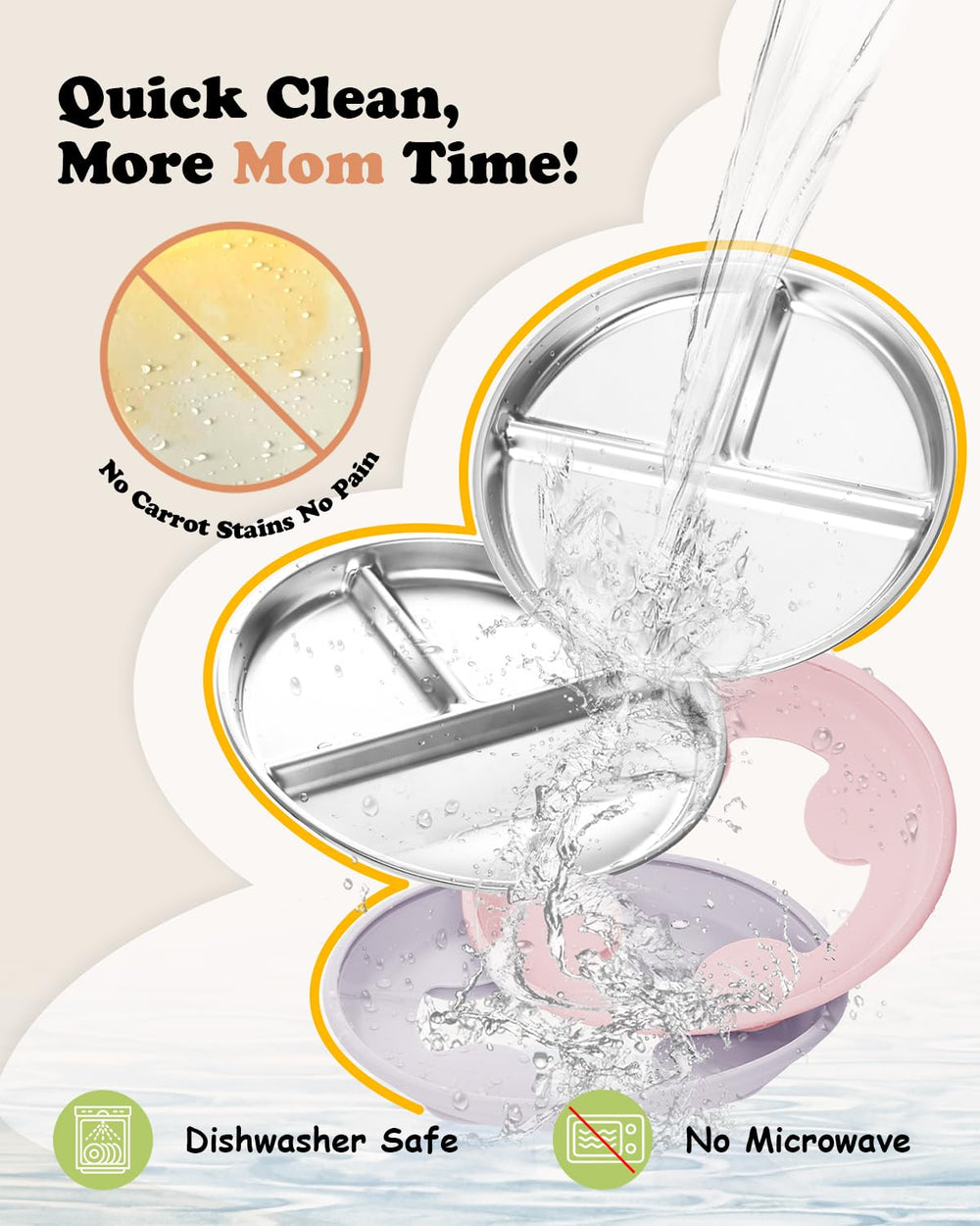 Bakpoco unbreakable-toddler-plate enduring drops and active play.