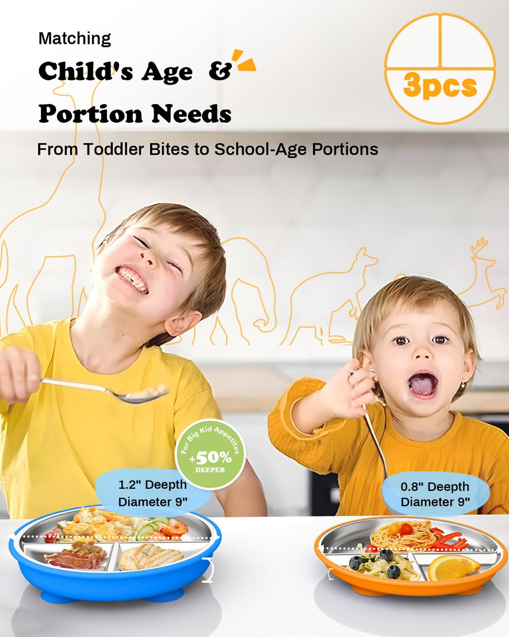 Bakpoco unbreakable design stands up to drops and active toddlers.