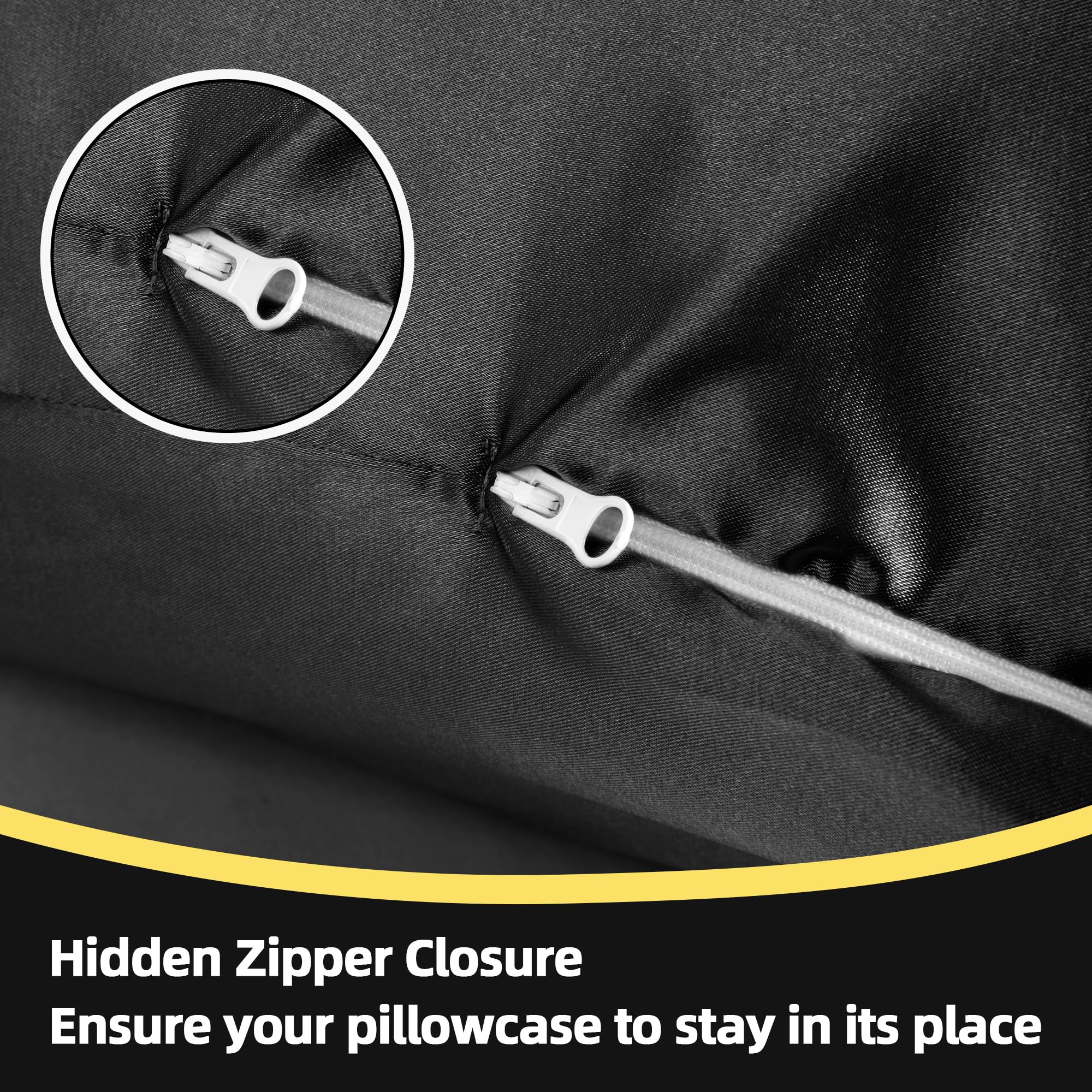 BALAPET Hidden Zip Closure offers hair-friendly, easy pillow changes.