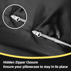 BALAPET Hidden Zip Closure offers hair-friendly, easy pillow changes.