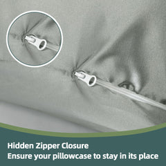 BALAPET invisible zip detail on pillowcase prevents hair tangling during sleep.