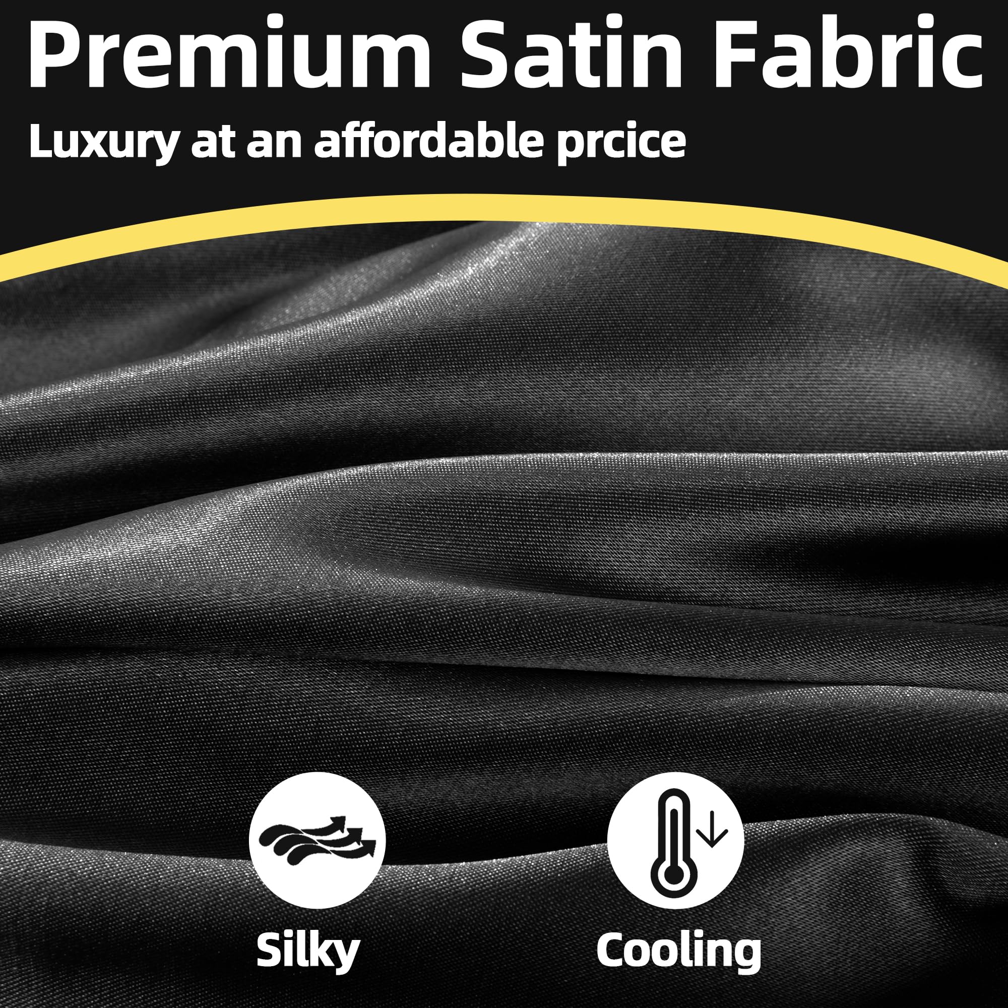 BALAPET Silk-feel soft texture pillowcase provides a drapey, smooth feel.