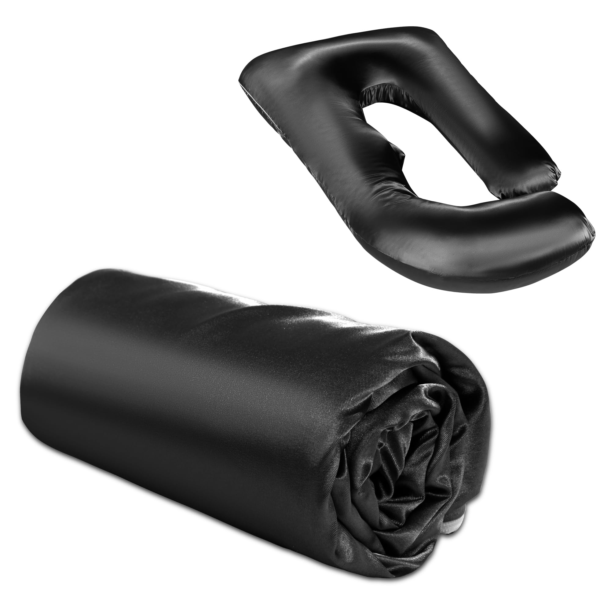 BALAPET Silky Satin Pregnancy Pillow Cover shows silky texture for cozy, smooth pillow protection.