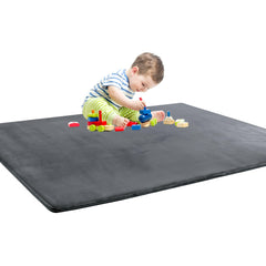 BALAPET thick memory foam play mat in dark grey showing cushioned surface for playtime